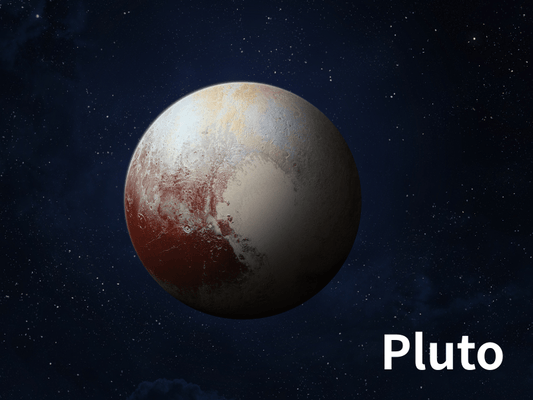 Pluto - Icy Dwarf Planet at the Solar Edge, No Granite - Japanstones.shop