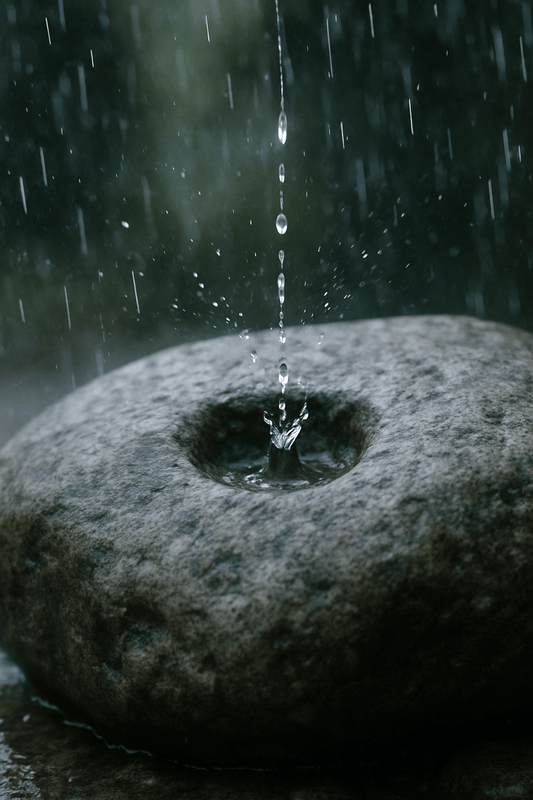 Stone Proverbs No.4 : Dripping Water Wears Away the Stone - Japanstones.shop