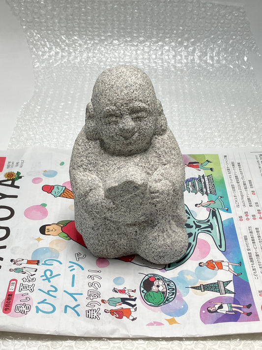 We shipped Hotei stone statue to Germany via UPS. - Japanstones.shop