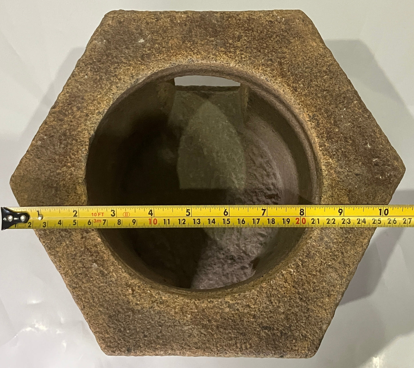 Zen Brown Stone Lantern Sunshouan Tourou Medium Granite Japanese Garden Statue