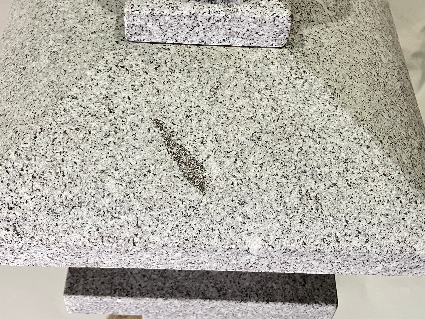 Zen Granite Gray Oribe Stone Lantern Tourou Japan Japanese Garden Statue 22.8 in