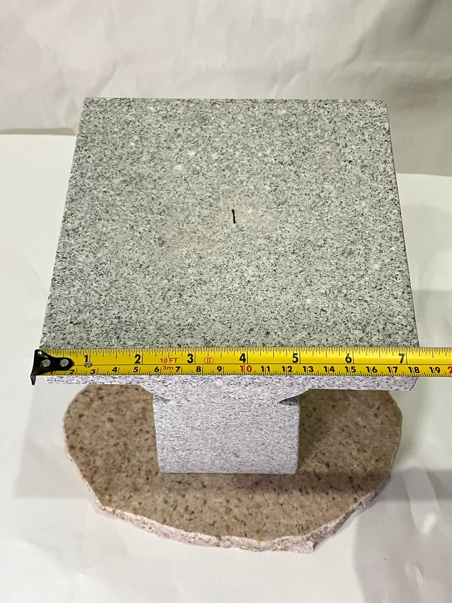 Zen Granite Gray Oribe Stone Lantern Tourou Japan Japanese Garden Statue 22.8 in