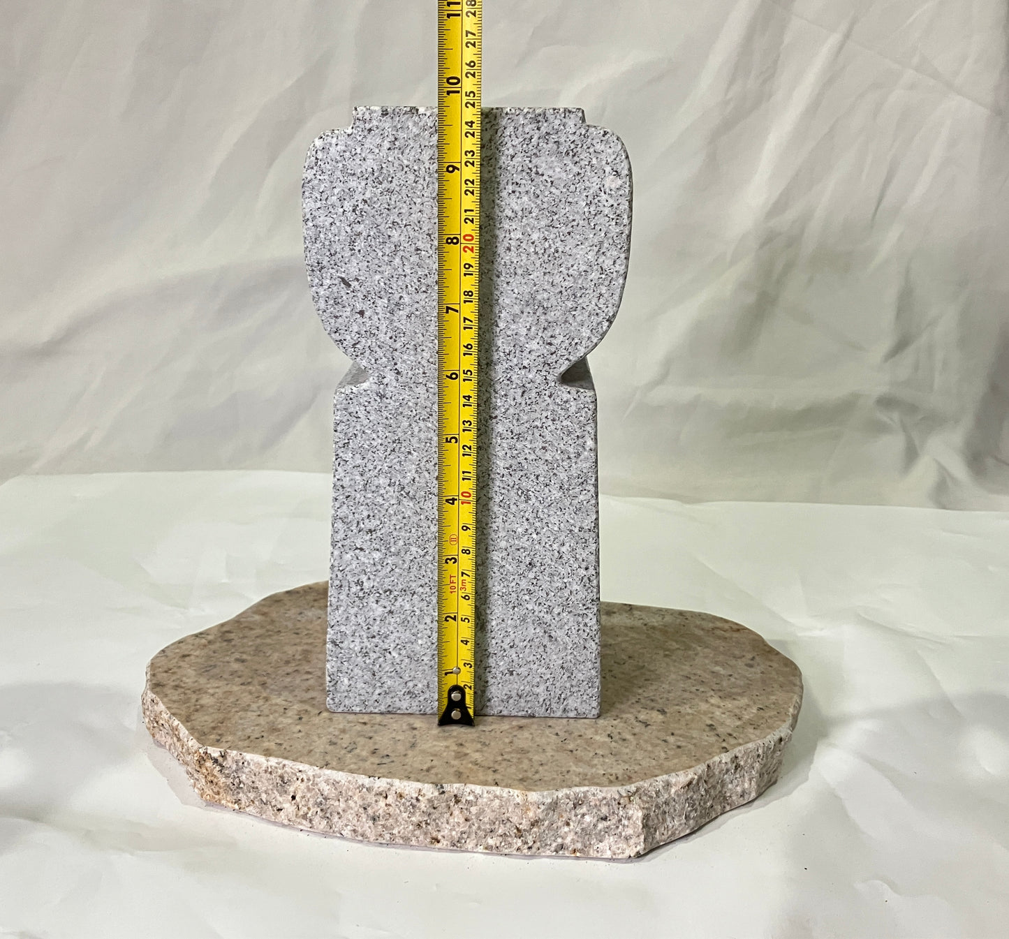 Zen Granite Gray Oribe Stone Lantern Tourou Japan Japanese Garden Statue 22.8 in