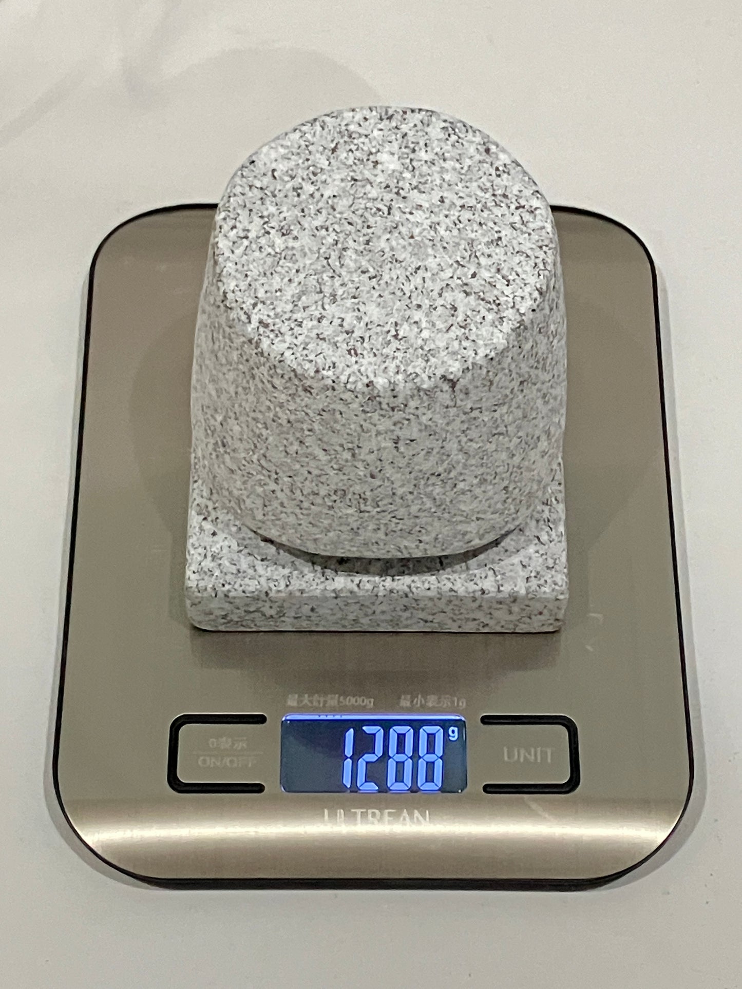 Zen Granite Gray Oribe Stone Lantern Tourou Japan Japanese Garden Statue 22.8 in