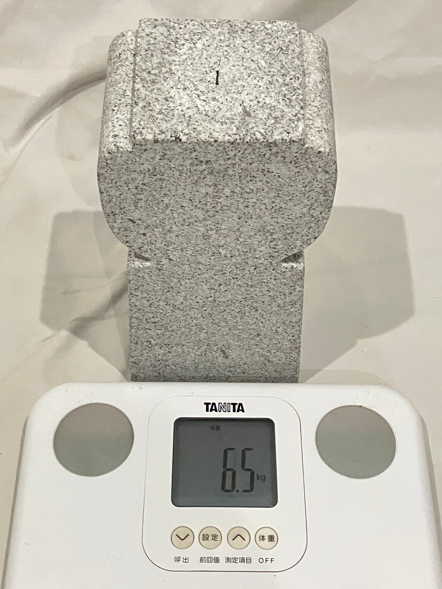 Zen Granite Gray Oribe Stone Lantern Tourou Japan Japanese Garden Statue 22.8 in