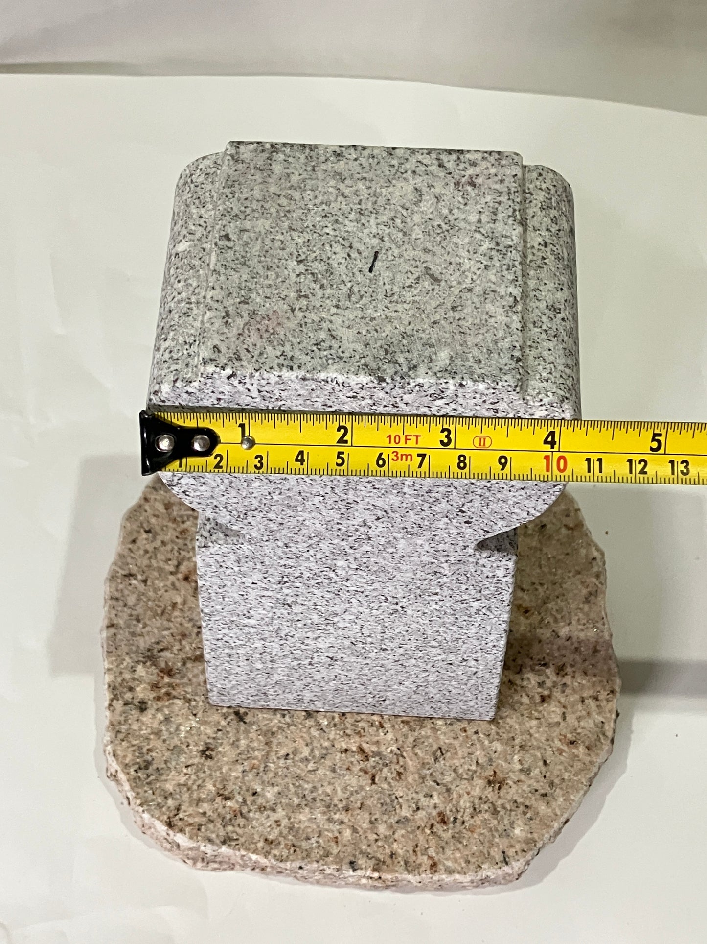 Zen Granite Gray Oribe Stone Lantern Tourou Japan Garden Statue 19.5 inch