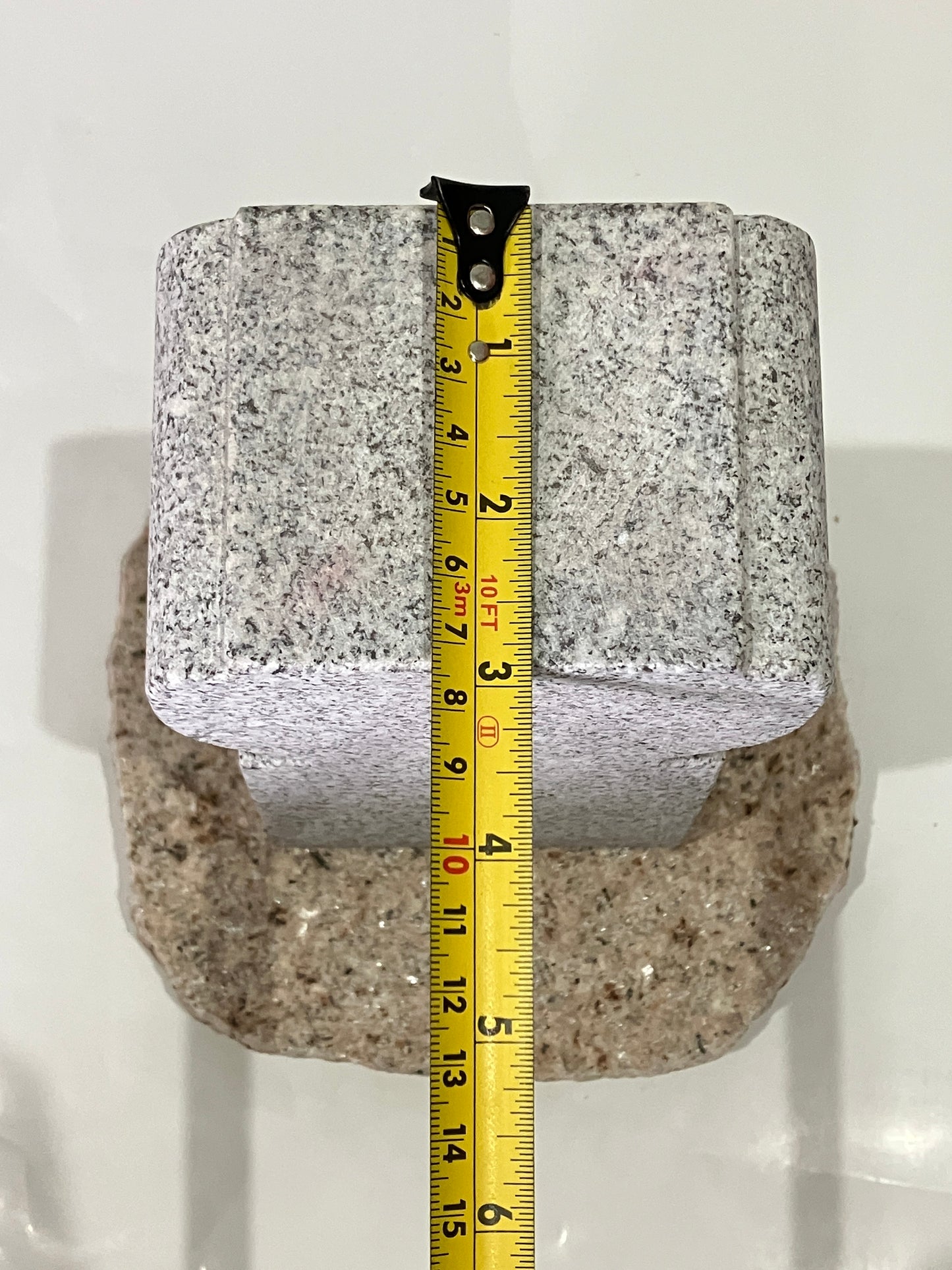 Zen Granite Gray Oribe Stone Lantern Tourou Japan Garden Statue 19.5 inch
