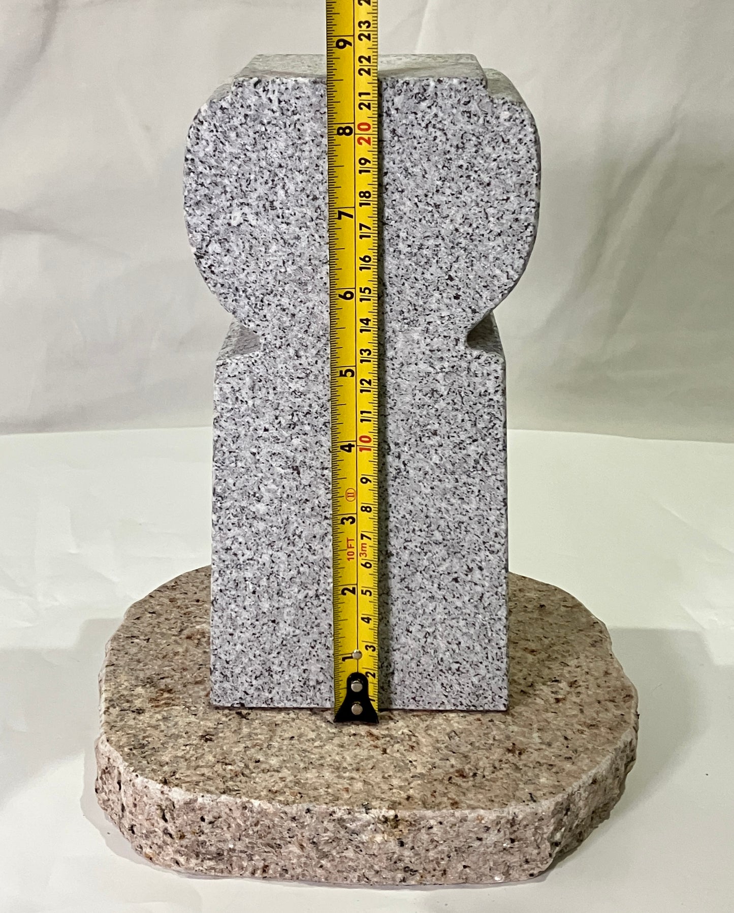 Zen Granite Gray Oribe Stone Lantern Tourou Japan Garden Statue 19.5 inch
