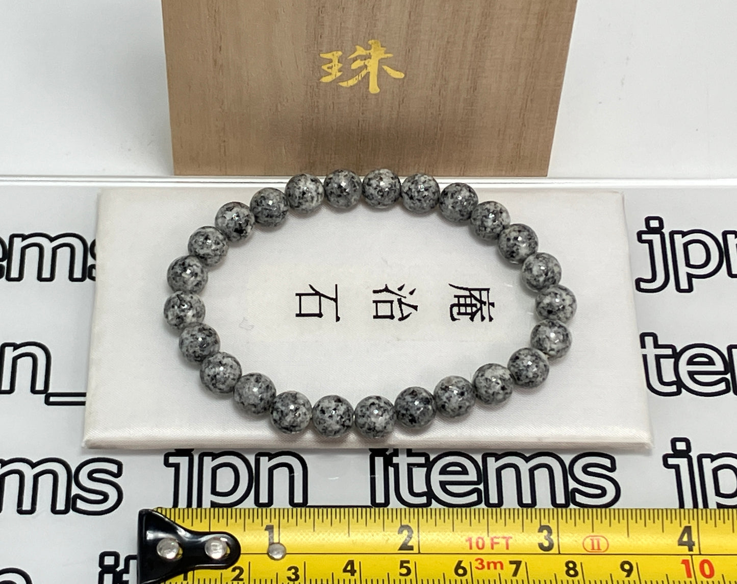 For Women Aji Stone Mala Beads Juzu Bracelet Buddhist Japanese 8mm Kyoto