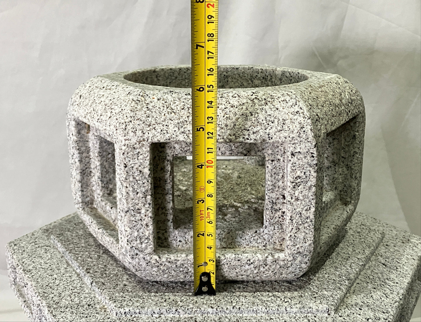 Zen Large Stone Lantern Yukimi Tourou Granite Japanese Garden Ornament Statue