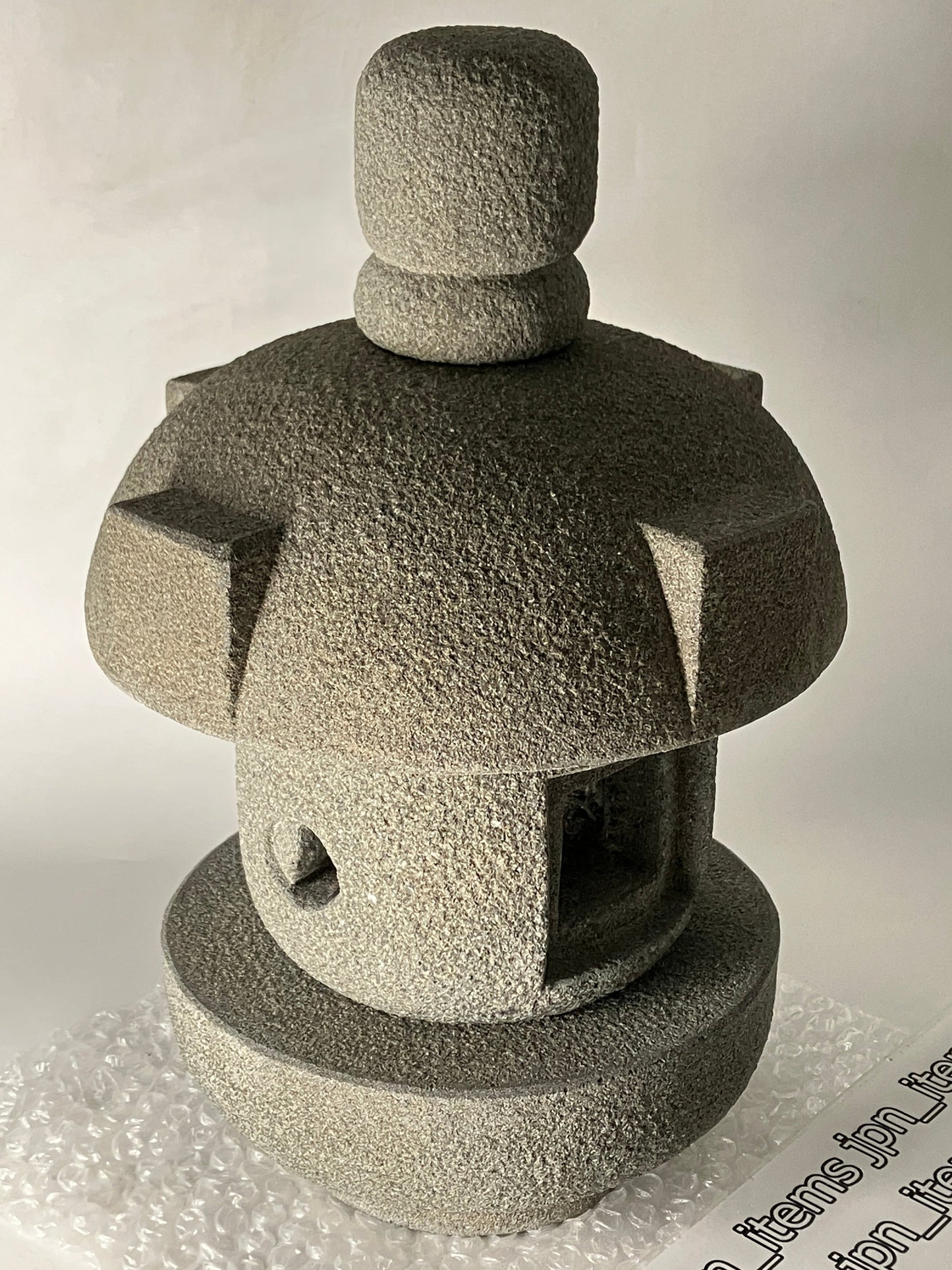 Zen Small Misaki Stone Lantern Gray Sandstone Japanese Garden Ornament Statue