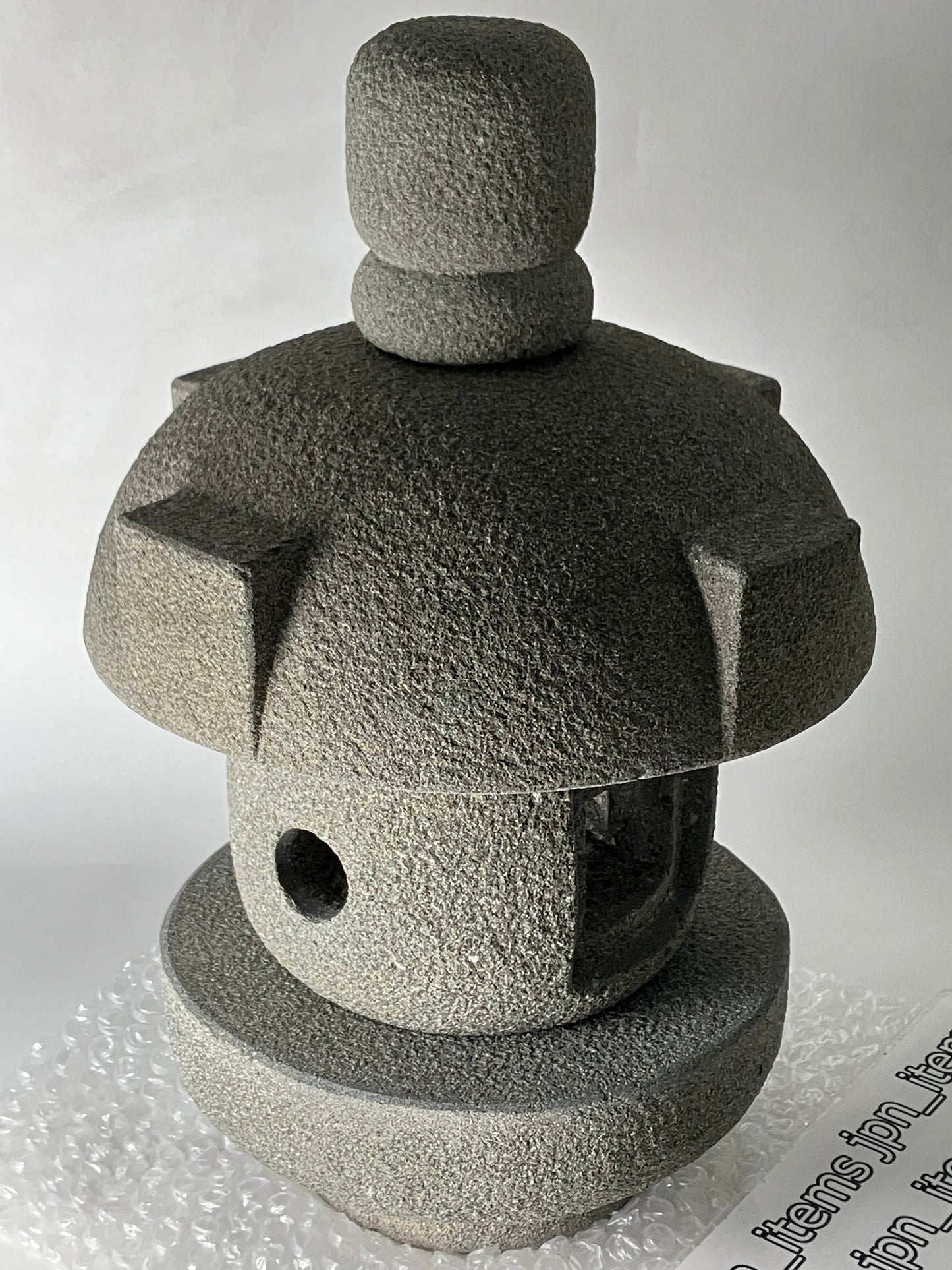 Zen Small Misaki Stone Lantern Gray Sandstone Japanese Garden Ornament Statue