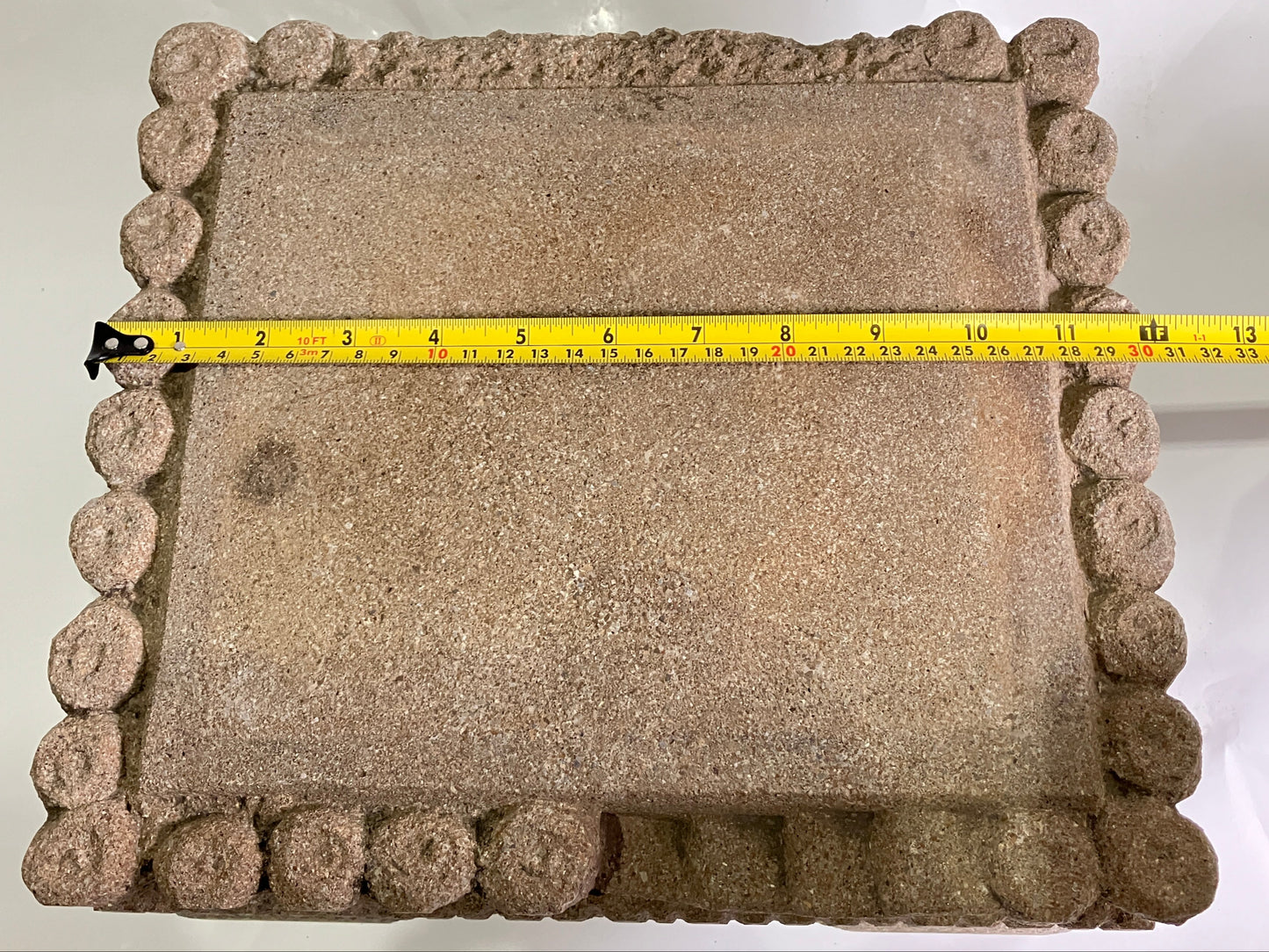 Brown Medium Sandstone Thatching Stone Lantern Tourou Handmade Japanese Garden