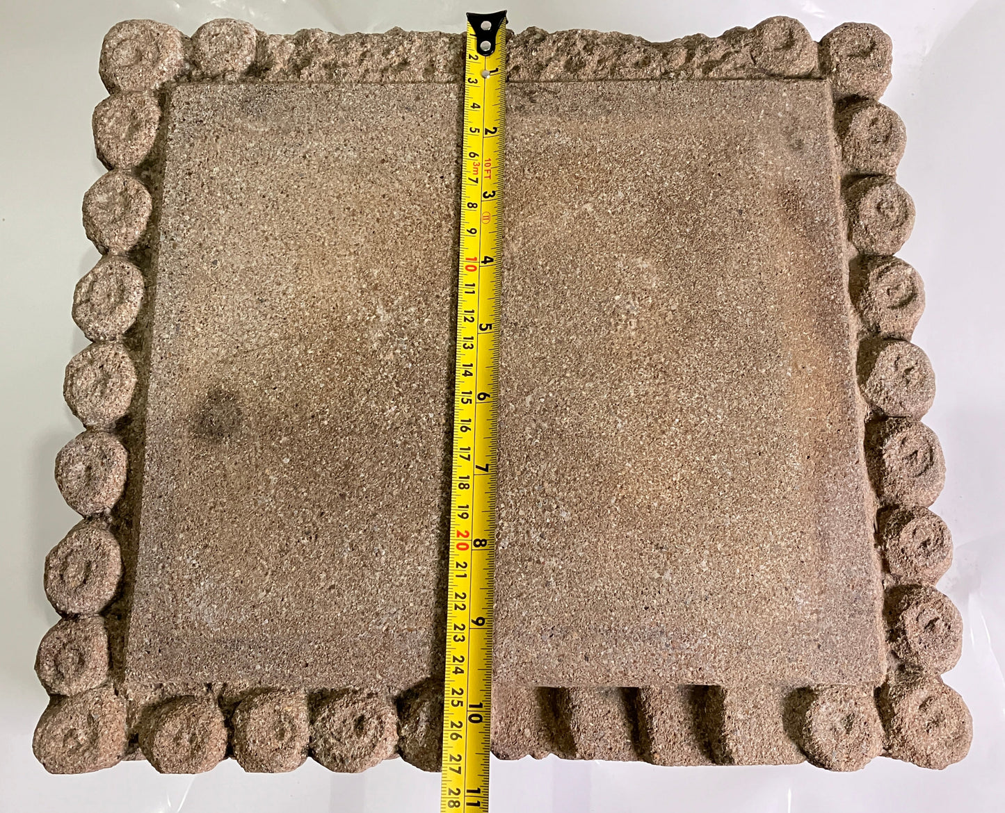 Brown Medium Sandstone Thatching Stone Lantern Tourou Handmade Japanese Garden