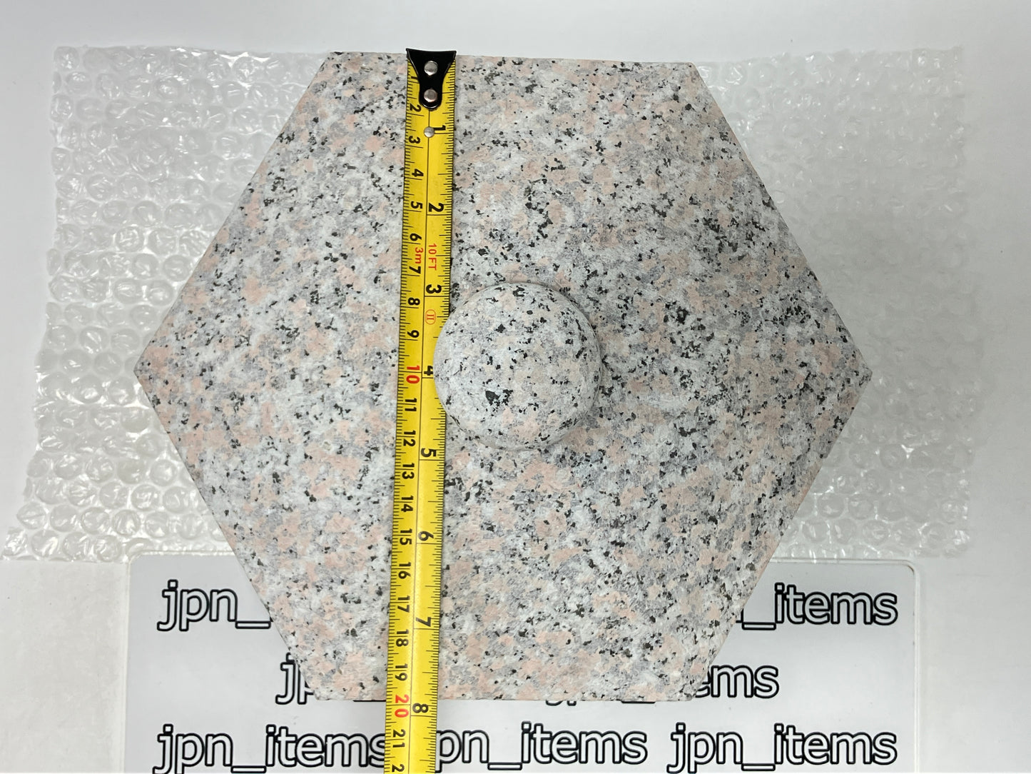 Zen Pink Gray Yukimi Stone Lantern Tourou Miniature Granite Japanese Garden Statue