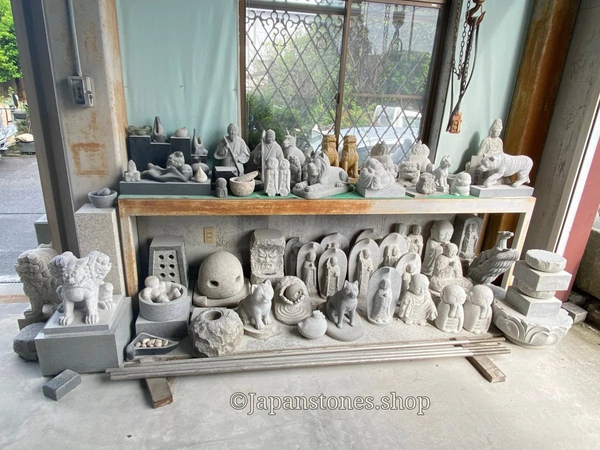 8.46 in Japanese Inari Fox Statue | Hanazawa Stone Granite — product photo 21 of 21