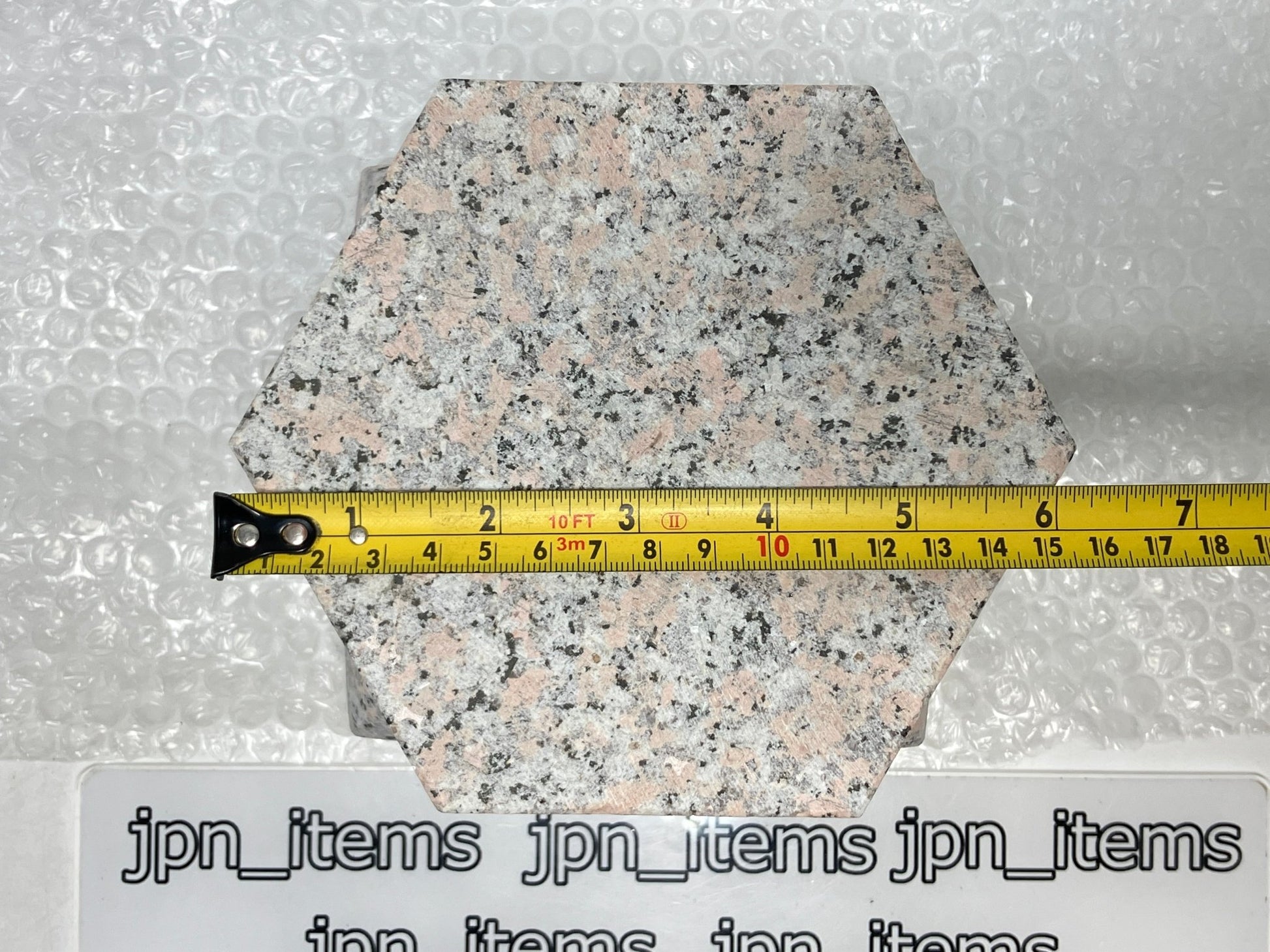 Zen Pink Gray Yukimi Stone Lantern