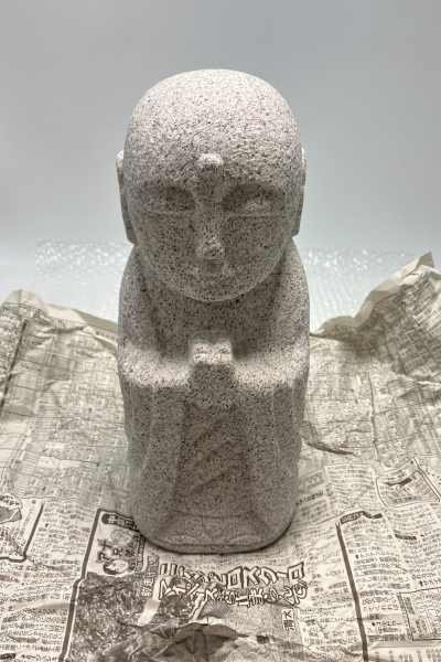 Shipping Method for Jizo Ojizo-Sama Granite Stone Sculpture