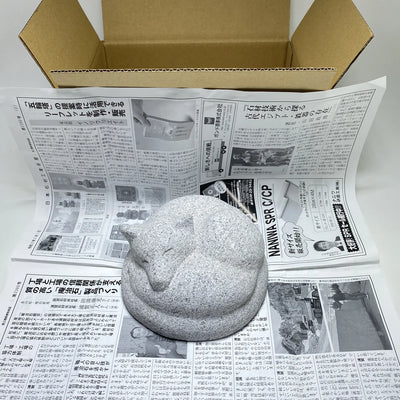 How We Packed a Granite Fox Statue for DHL Shipping from Japan to Germany