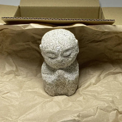 Aji Mini Jizo Statue Shipped from Japan to Germany by DHL