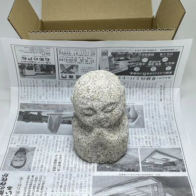 Packing and DHL Shipping an Aji Stone Gassho Jizo to the Netherlands