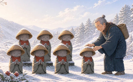 Anime, Jizo & Stone Lanterns Series Vol. 1: Kasa Jizo and the Kindness Behind Jizo Statues — Japan
