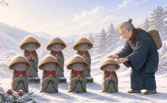 Anime, Jizo & Stone Lanterns Series Vol. 1: Kasa Jizo and the Kindness Behind Jizo Statues — Japan