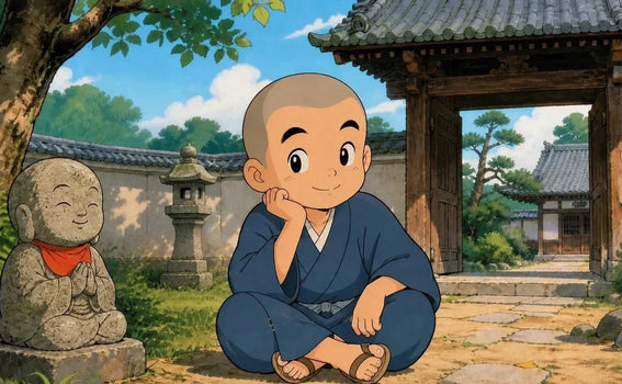 Anime, Jizo & Stone Lanterns Series Vol. 2: Ikkyu-san and Temple Scenery — Japan