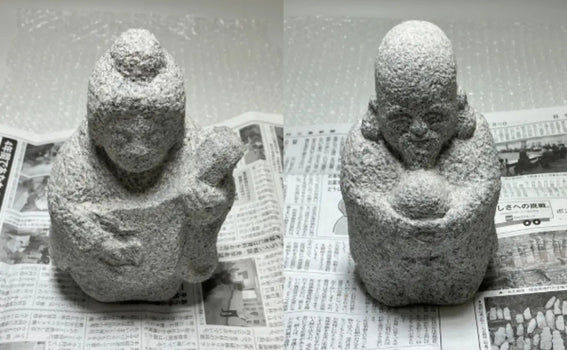 Benzaiten & Fukurokuju Stone Statues – UPS Shipping from Japan to the US”