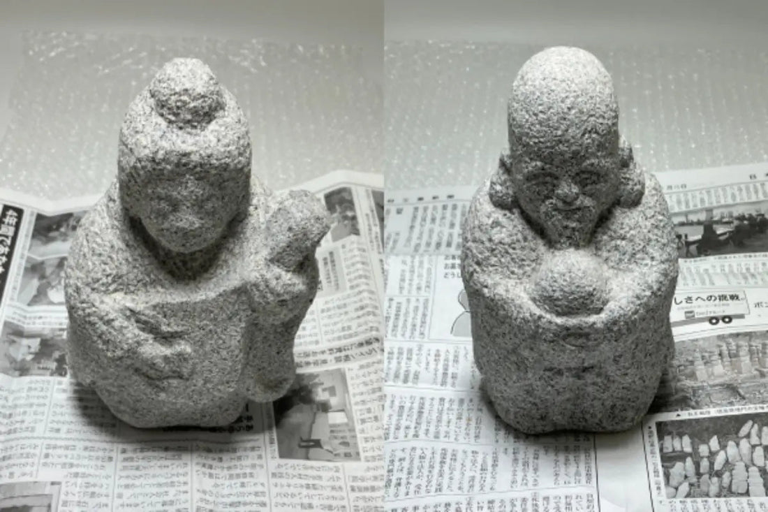 Benzaiten & Fukurokuju Stone Statues – UPS Shipping from Japan to the US” - Japanstones.shop