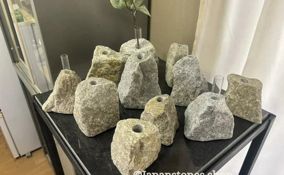 Bulk B2B Order of 40 Natural Stone Vases Shipped to the USA
