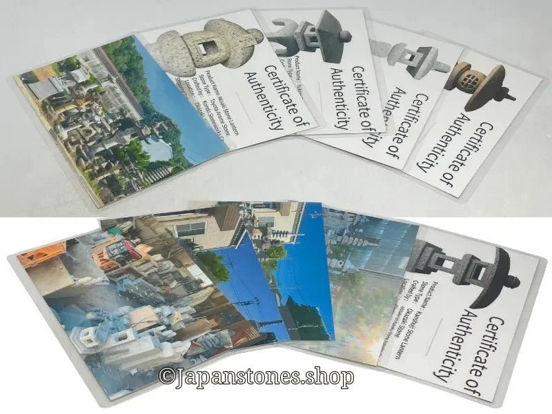 Certified Authenticity – Every Stone Lantern Comes with a Certificate - Japanstones.shop