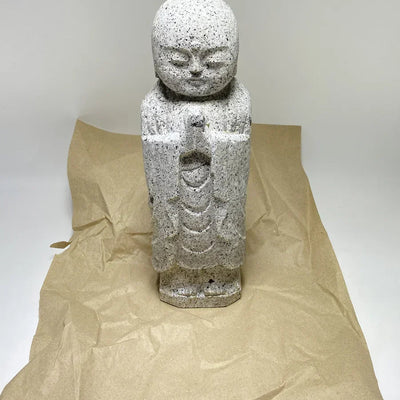 Granite Jizo statue shipped from Japan to Germany by DHL