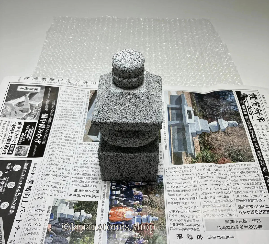 How We Pack a Micro-Size Gorinto Granite for the United States — DHL Express (Photo Log) - Japanstones.shop
