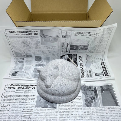 How We Packed a Granite Fox Statue for DHL Shipping from Japan to Germany