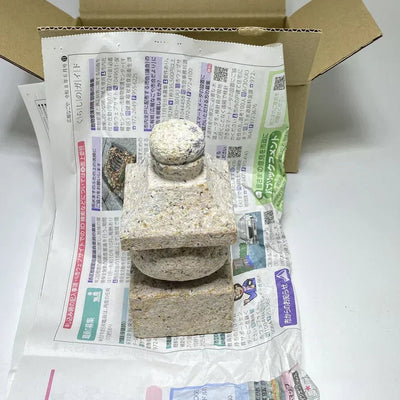 How We Packed a Small Gorinto Stone Pagoda for DHL Shipping from Japan to the United States