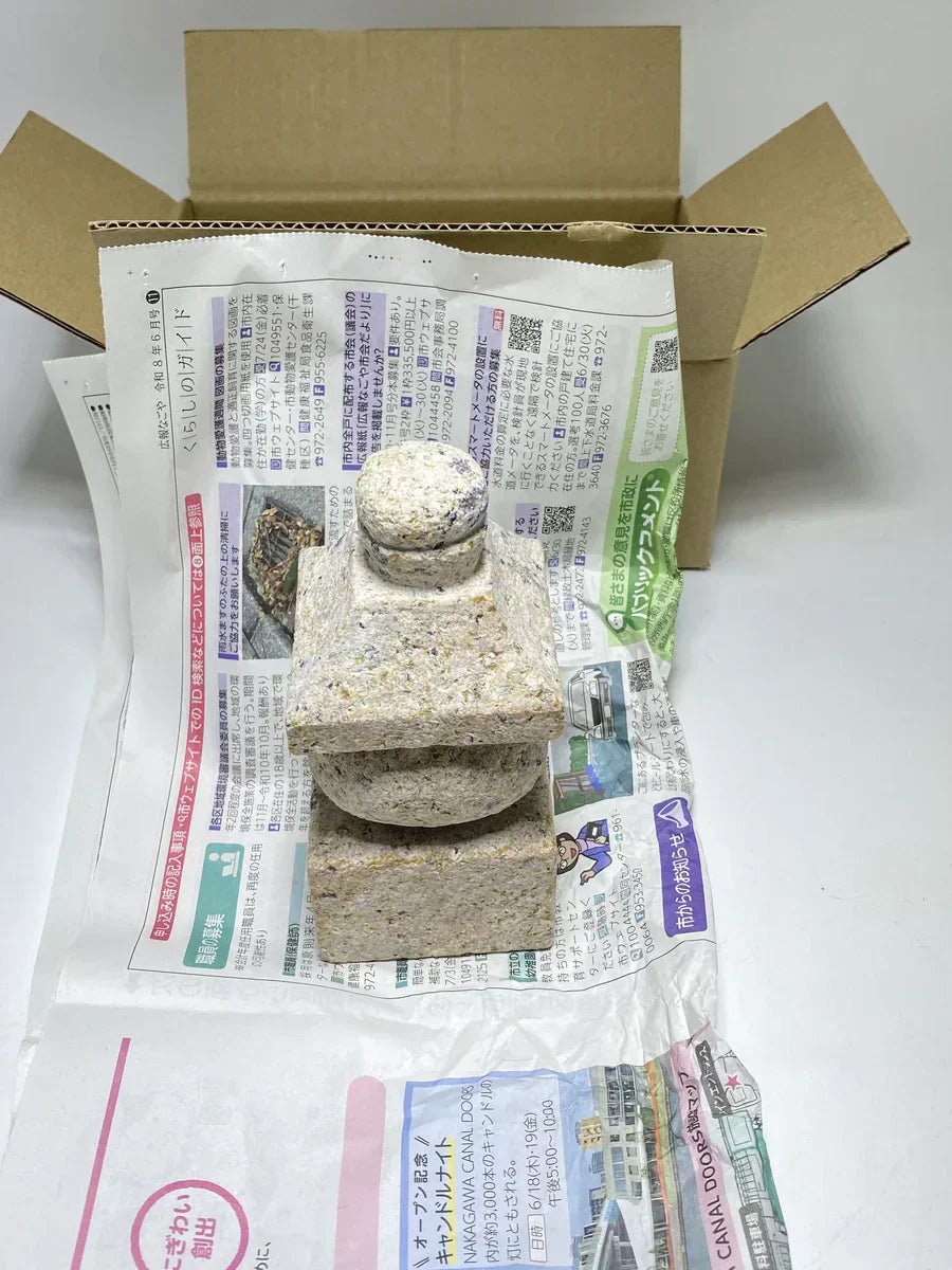 How We Packed a Small Gorinto Stone Pagoda for DHL Shipping from Japan to the United States - Japanstones.shop