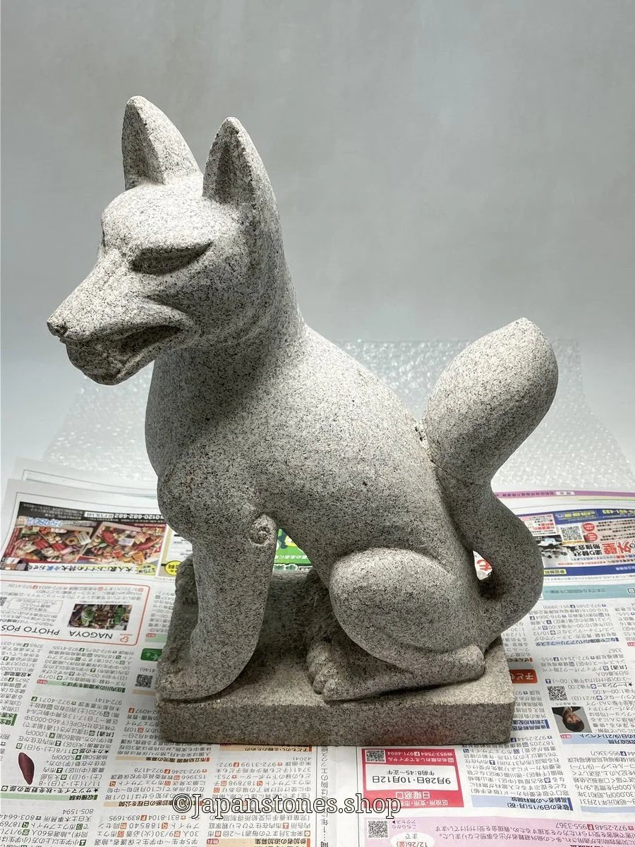 Inari fox stone statue has been sold to a customer in the United States. - Japanstones.shop