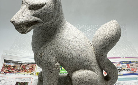 Inari fox stone statue has been sold to a customer in the United States.