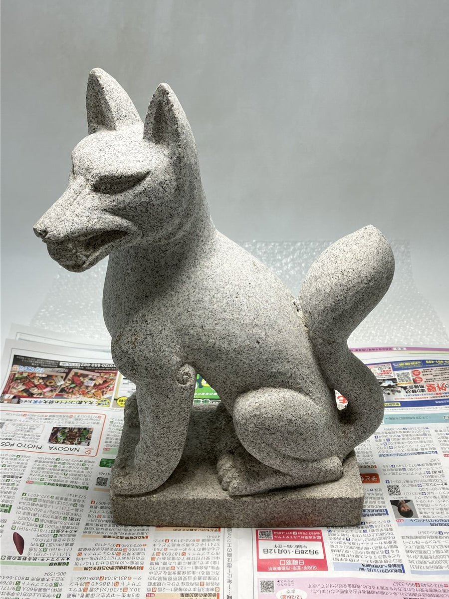 Inari fox stone statue has been sold to a customer in the United States. - Japanstones.shop