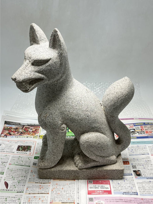 Inari fox stone statue has been sold to a customer in the United States. - Japanstones.shop