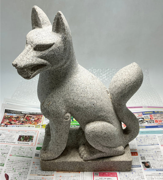 Inari fox stone statue has been sold to a customer in the United States. - Japanstones.shop