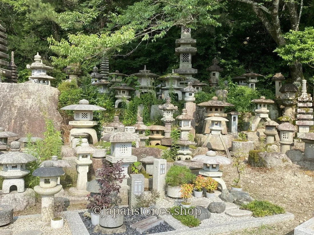 Japanese Stone Lanterns for Garden Design — Granite Stone Lanterns Shipped From Japan - Japanstones.shop