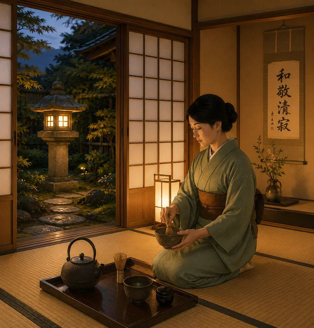 Japanese Tea Ceremony and Stone Lanterns – The Light of Wabi - Japanstones.shop