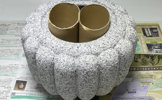 Kiku-Shaped Chozubachi Packed for Safe UPS Shipping to the USA