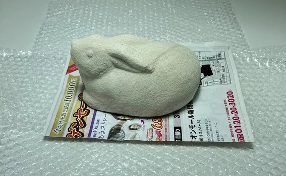 Marble Rabbit Sculpture Packing and DHL Shipping from Japan