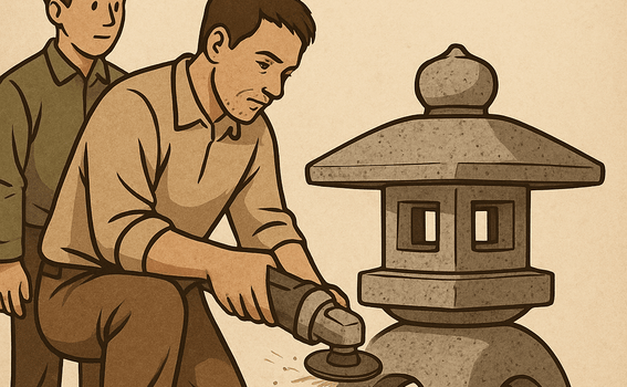 Okazaki, Japan Stonemasons: Mastering the Craft Through 10 Years of Apprenticeship