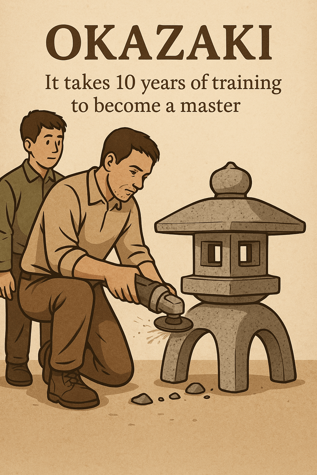 Okazaki, Japan Stonemasons: Mastering the Craft Through 10 Years of Apprenticeship - Japanstones.shop