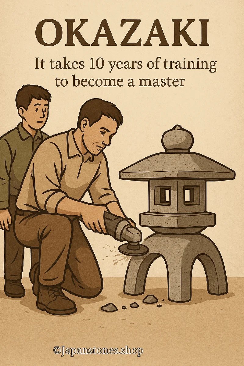 Okazaki, Japan Stonemasons: Mastering the Craft Through 10 Years of Apprenticeship - Japanstones.shop