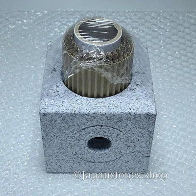 Okazaki Nakame Stone Oribe Lantern Shipped from Japan to the USA by UPS